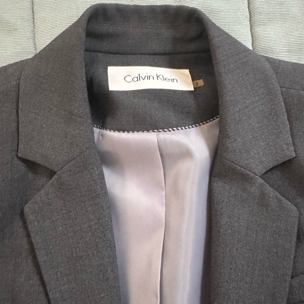 Calvin Klein Charcoal Work Suit for Women perfect for interview